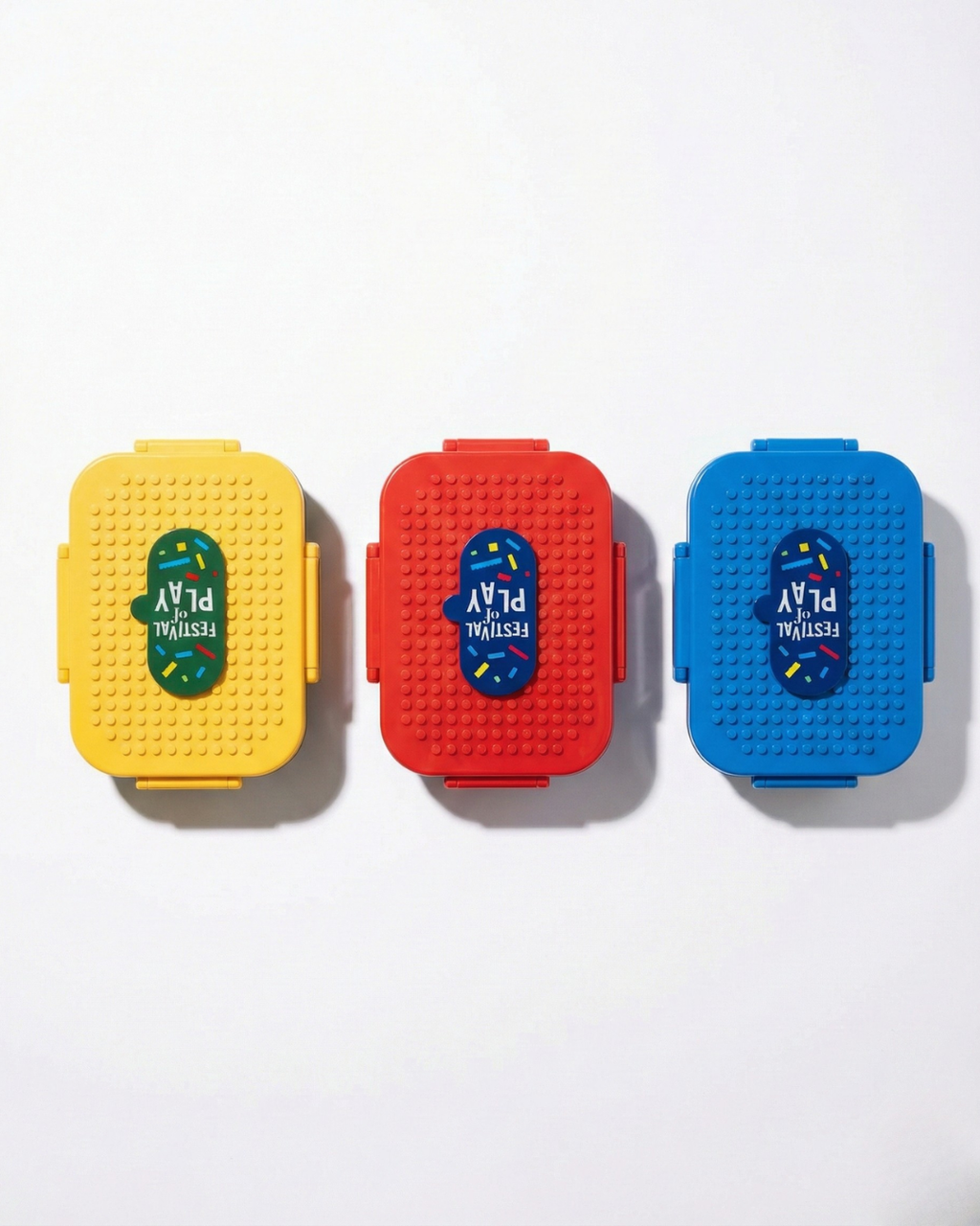Creative Building Block Lunch Box – 3 Compartment Kids Bento (600ml)