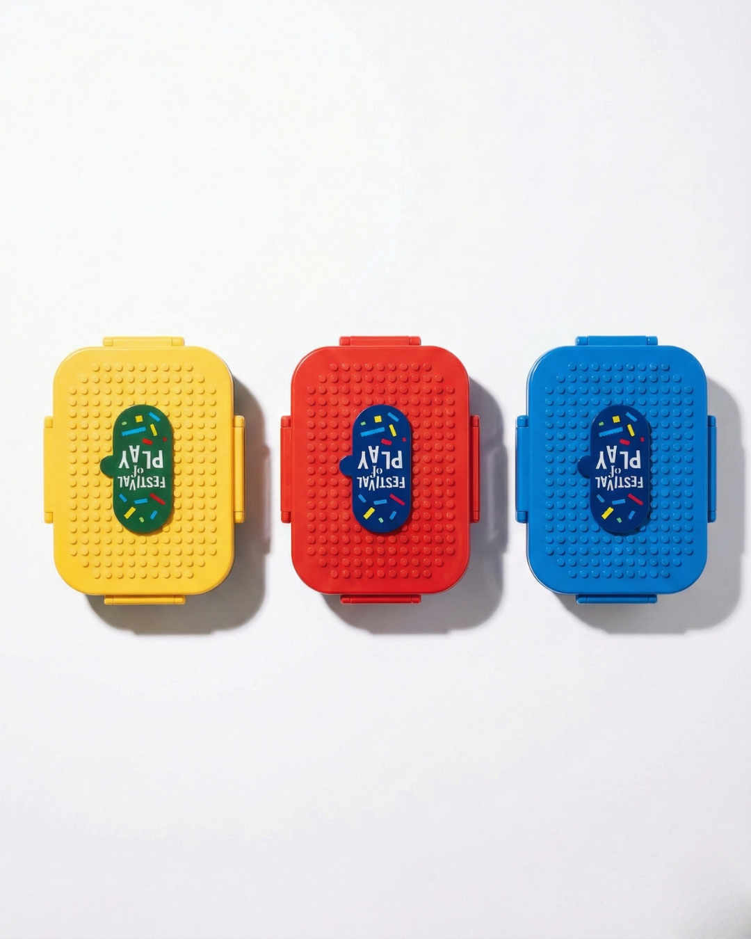 Creative Building Block Lunch Box – 3 Compartment Kids Bento (600ml)