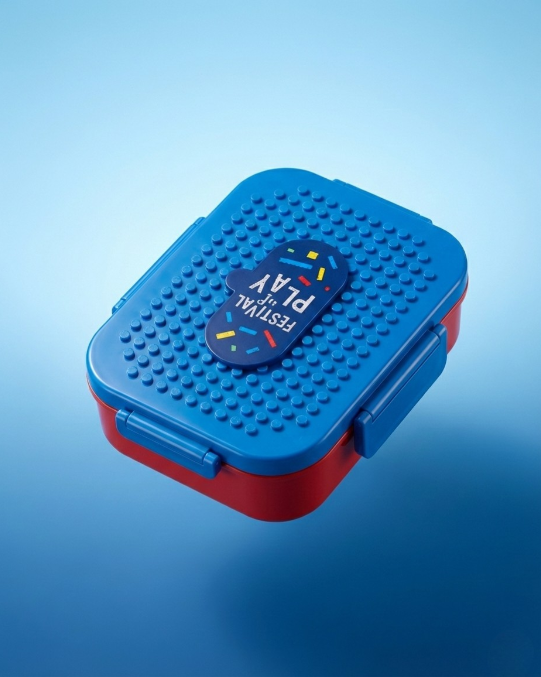 Creative Building Block Lunch Box – 3 Compartment Kids Bento (600ml)