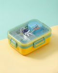 Kids Stainless Steel Cartoon Lunch Box with Spoon & Sauce Box (3 Colors)