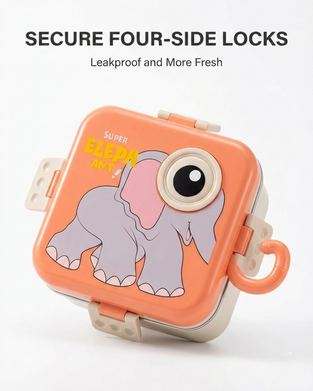 Cartoon Elephant Stainless Steel Bento Lunch Box (2 Colors)