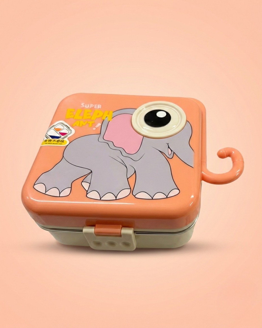 Cartoon Elephant Stainless Steel Bento Lunch Box (2 Colors)