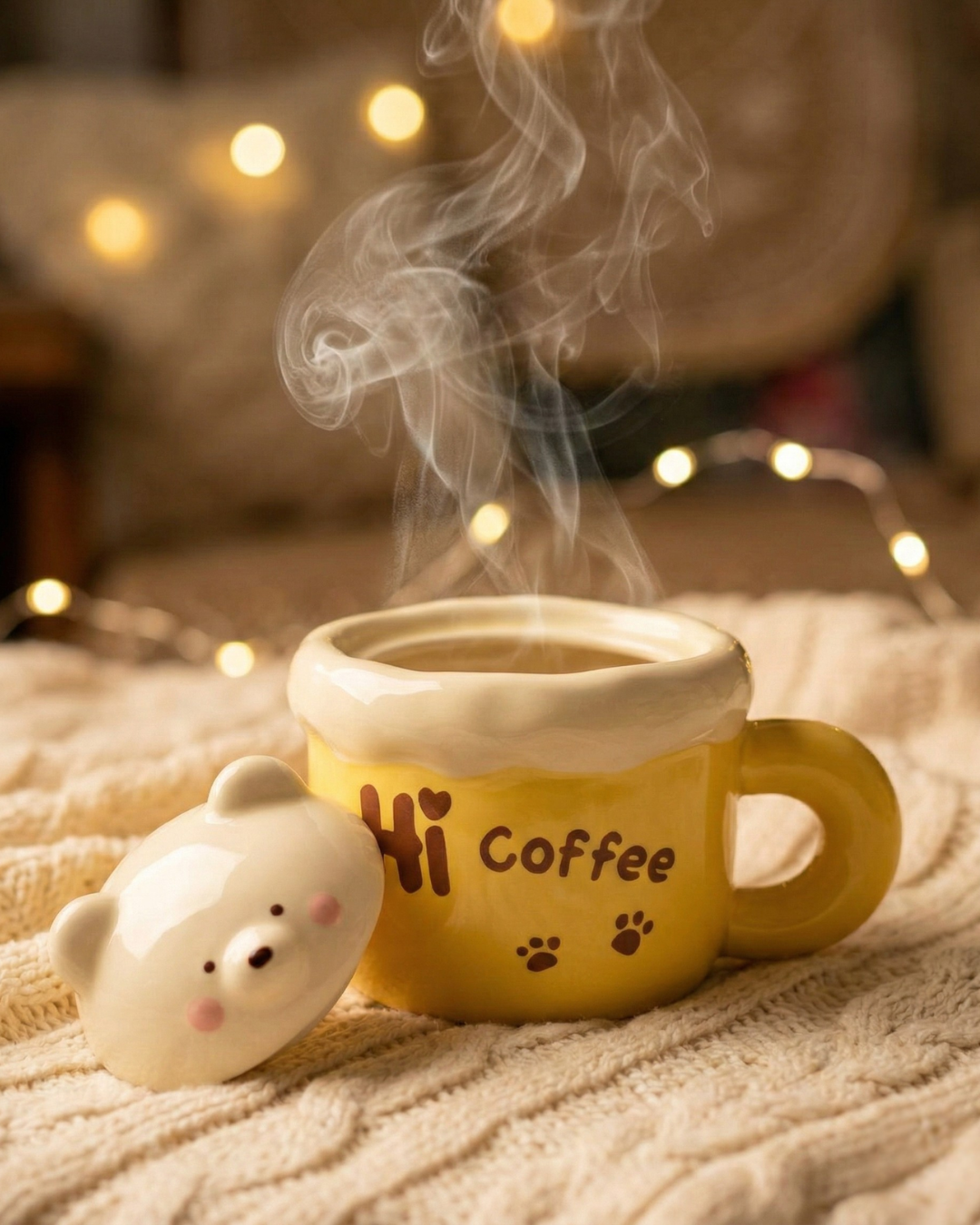 Cute Cup with Bear Lid – 350ml