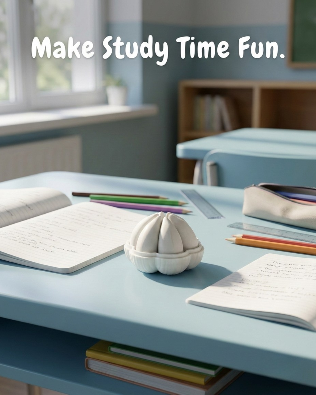 Garlic Shaped 6-Piece Fun Eraser Set for Kids
