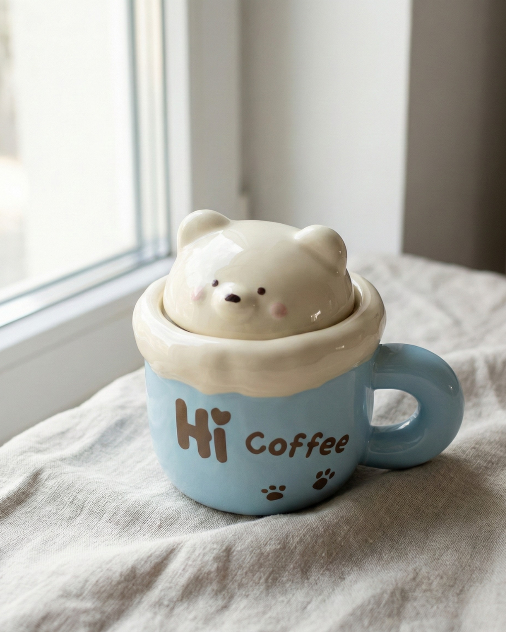 Cute Cup with Bear Lid – 350ml