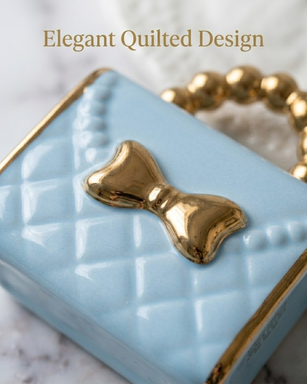 Luxury Purse Shaped Ceramic Cup & Saucer Set – 350ml