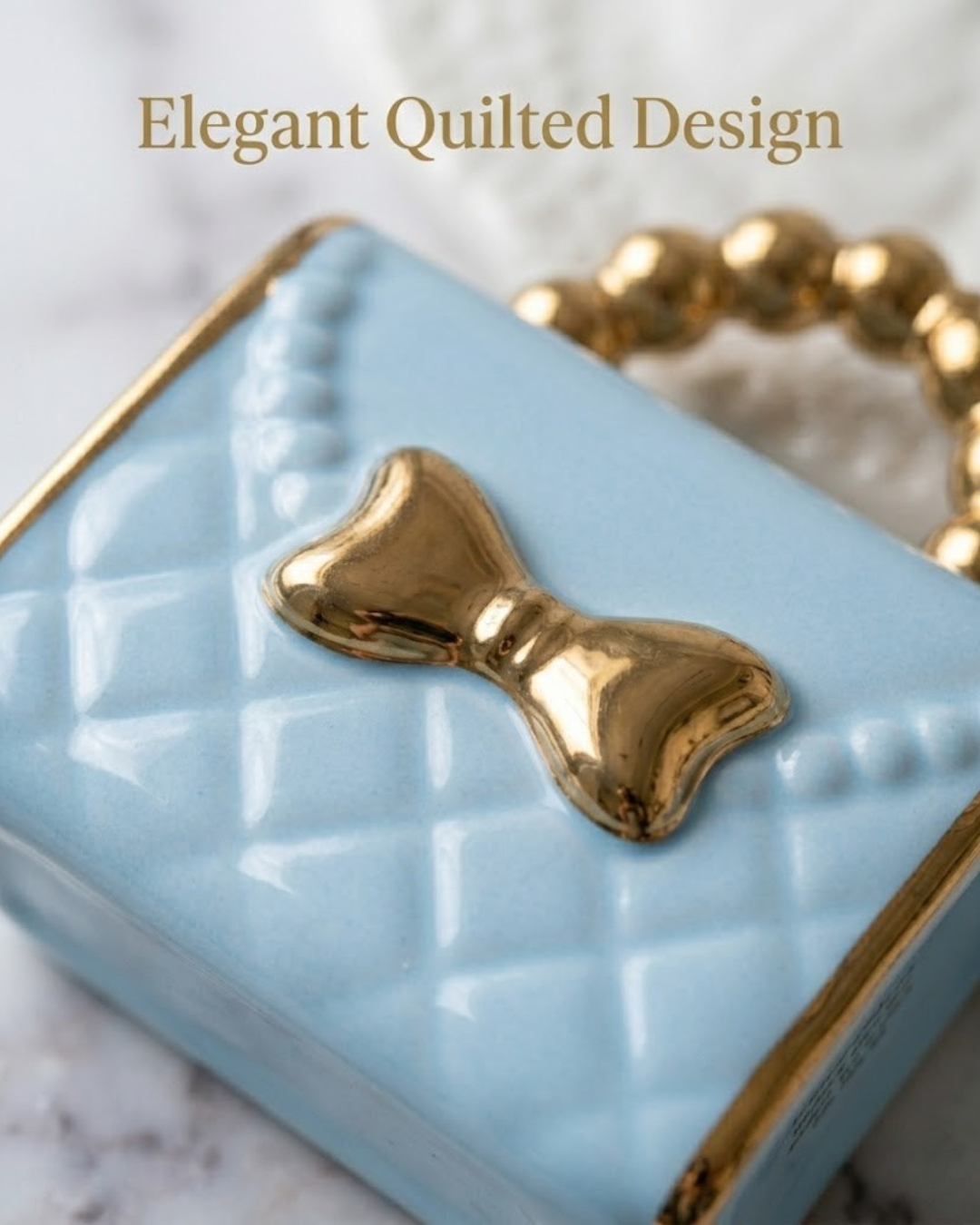 Luxury Purse Shaped Ceramic Cup & Saucer Set – 350ml