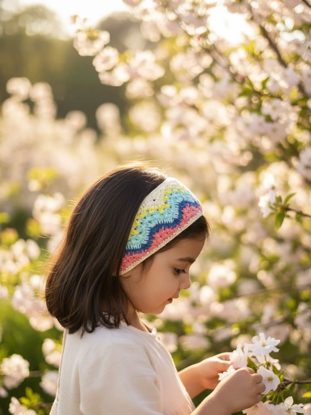 Handcrafted Crochet Floral Hair Band for Girls