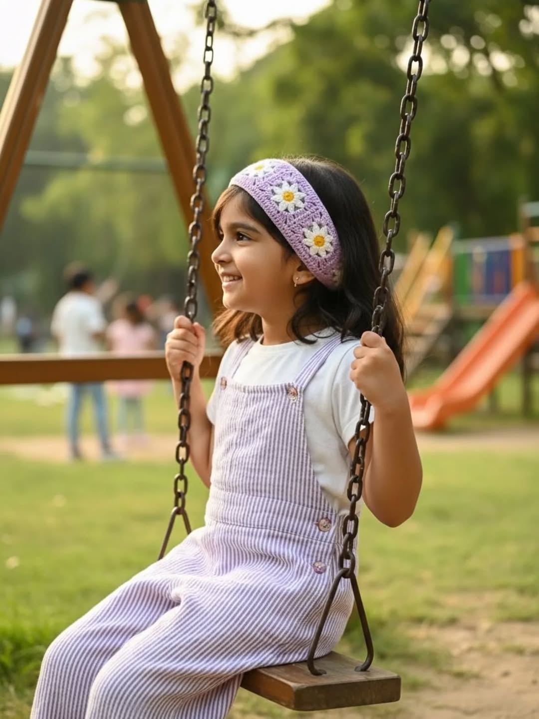 Handcrafted Crochet Floral Hair Band for Girls