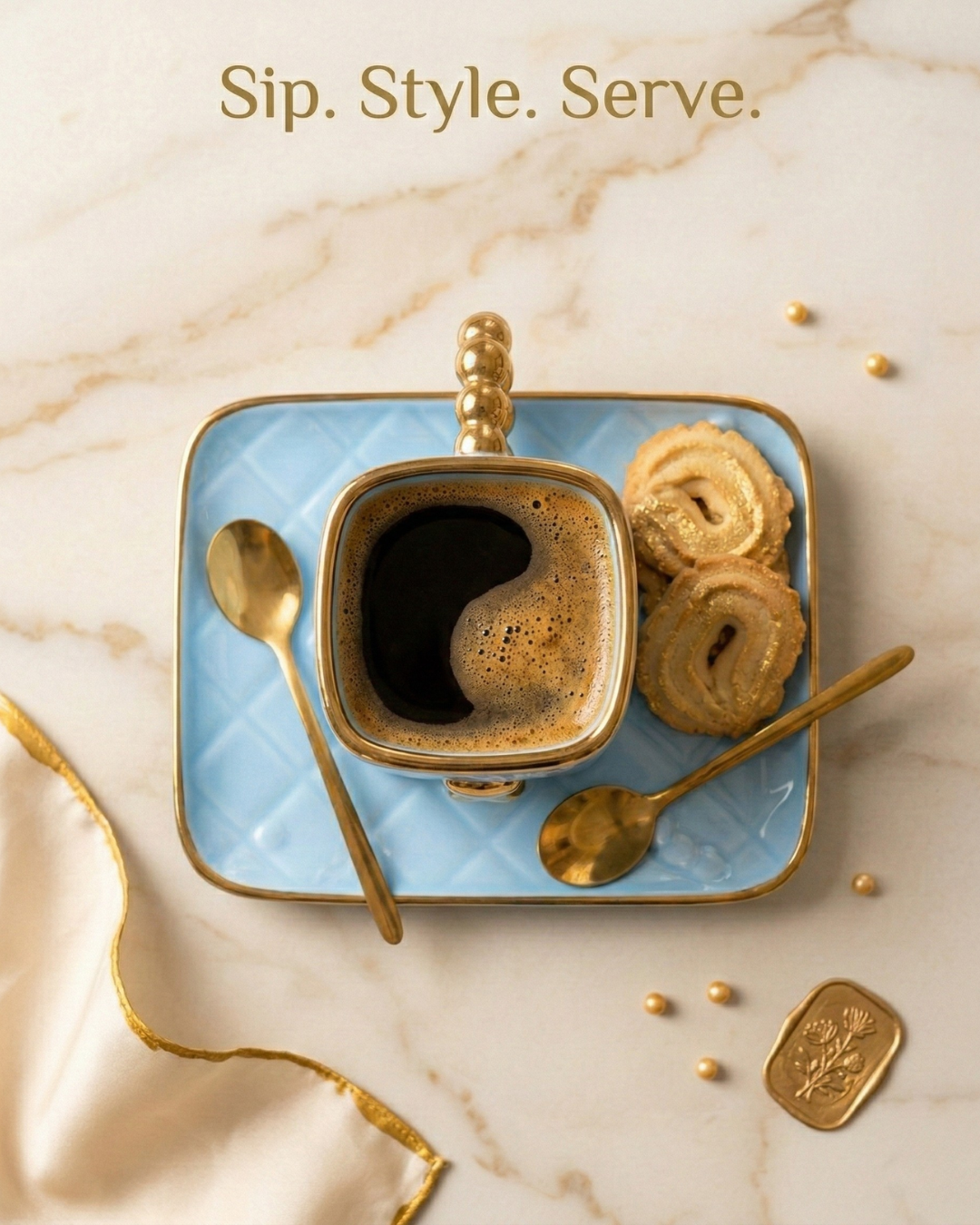 Luxury Purse Shaped Ceramic Cup & Saucer Set – 350ml