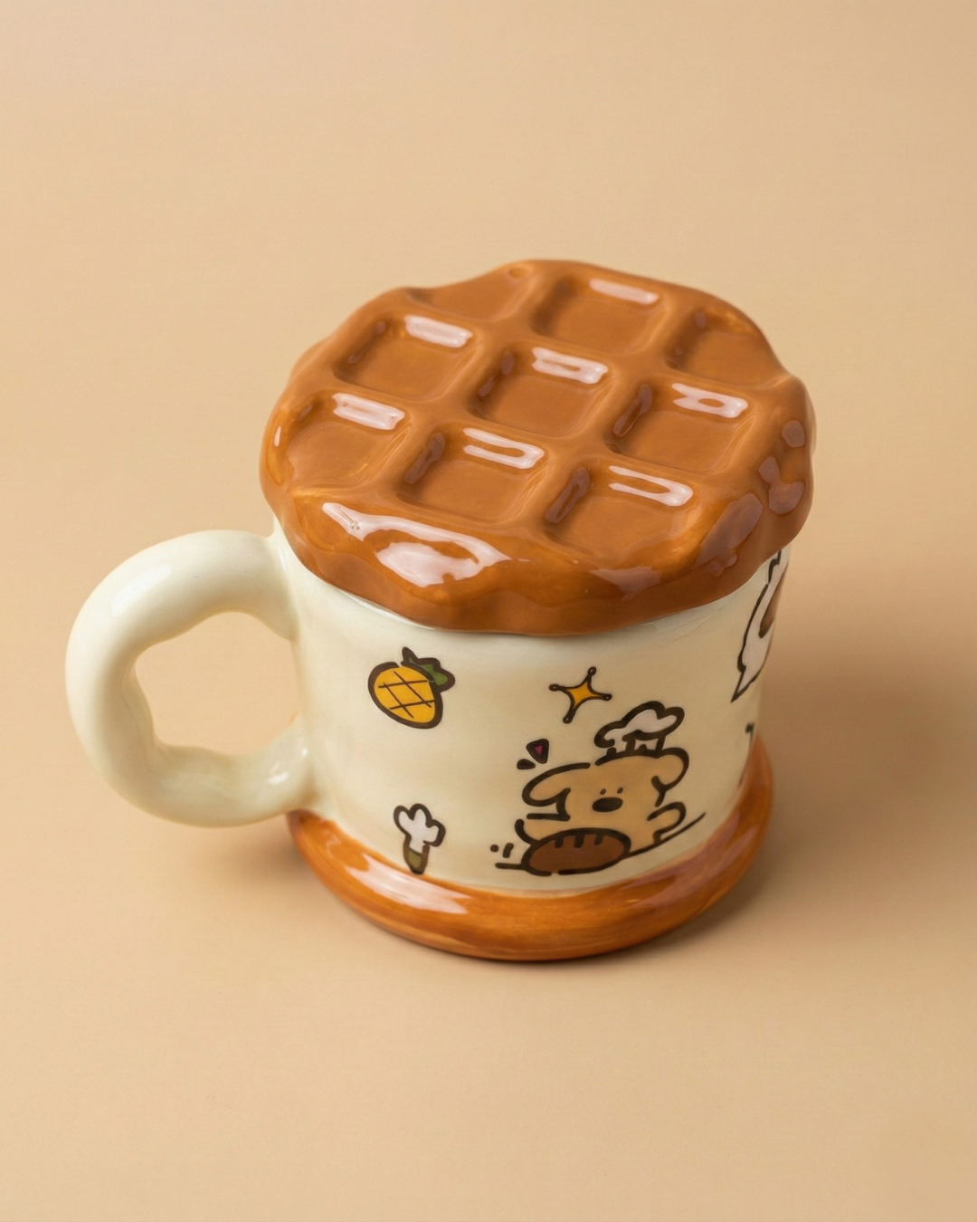 Cute Bakery Bear Ceramic Coffee Cup – 200ml
