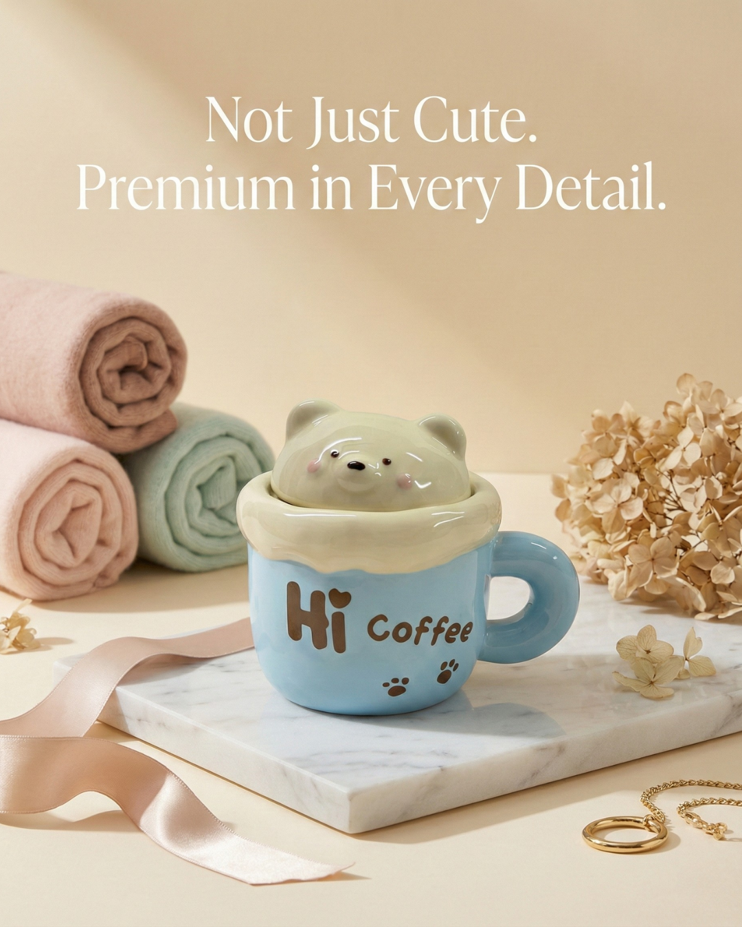 Cute Cup with Bear Lid – 350ml