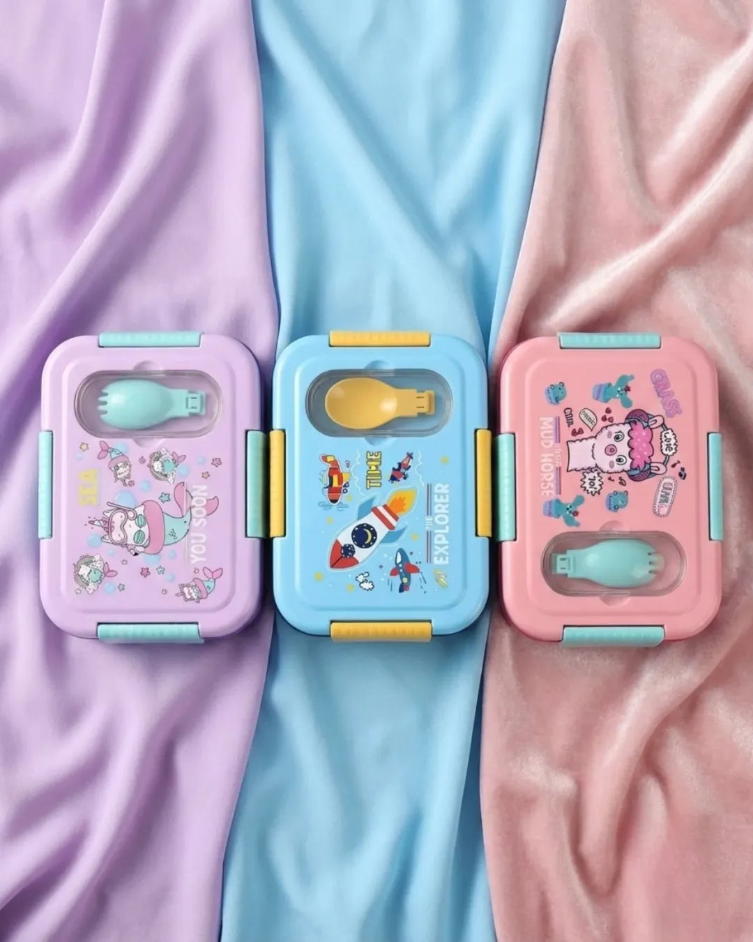 Premium 304 Stainless Steel Insulated Kids Lunch Box (2 Compartments)