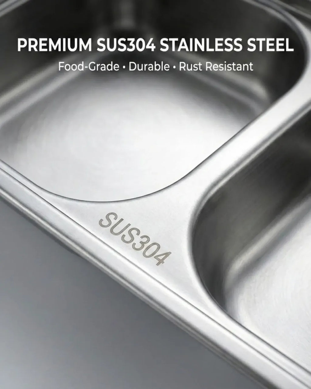 Premium SUS304 Stainless Steel Insulated Lunch Box with Soup Bowl
