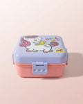 Unicorn 2-Layer Kids Lunch Box with Spoon & Sauce Cup