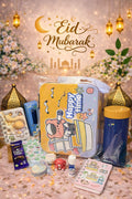 Eidi With Love – Premium Kids Eid Hamper | BPA-Free Lunch Box & Sipper Set (Pink & Blue)