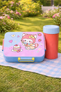 Kids BPA-Free Lunch Box & Bottle Set | Cartoon School Tiffin Box (2 Variants)