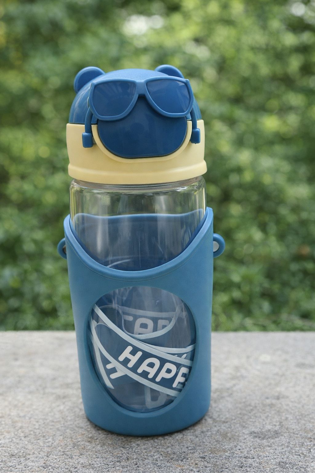 Kids BPA-Free Water Bottle with Straw & Protective Cover (4 Colors)