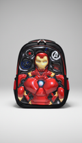 Kids Superhero 3D School Backpack | Premium Hard Front Bag (4 Variants)
