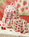 Strawberry Themed Kids Backpack Set – Cute Water-Resistant School Bag (3-in-1)