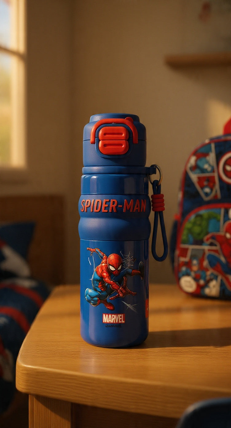 Marvel Avengers Dual-Drink Insulated Steel Bottle | Spiderman 🕷️ | 500 ml