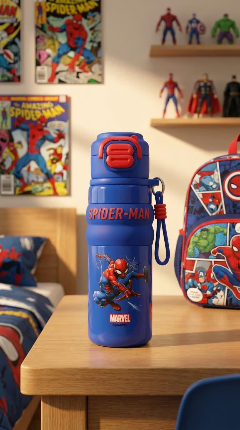 Marvel Avengers Dual-Drink Insulated Steel Bottle | Spiderman 🕷️ | 500 ml