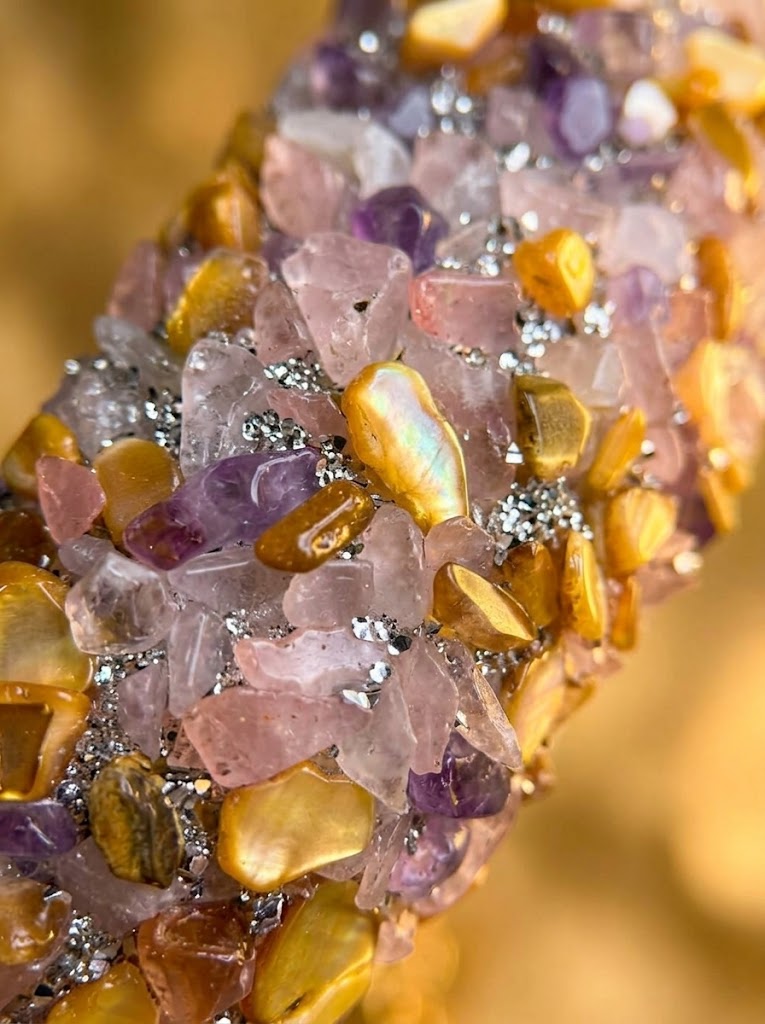The Crystal Edit Natural Stone Headband Collection | Premium Gemstone Hairband | Golden Harmony