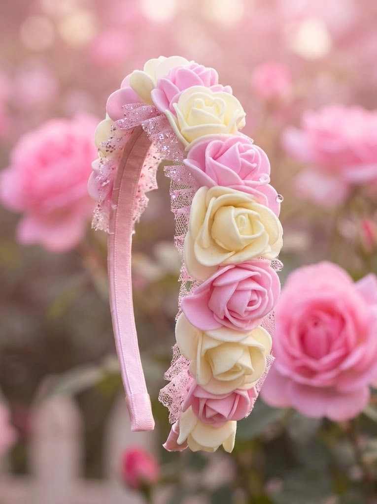 The Blossom Edit Floral Headband Collection | Premium Floral Hairband | Blush Garden