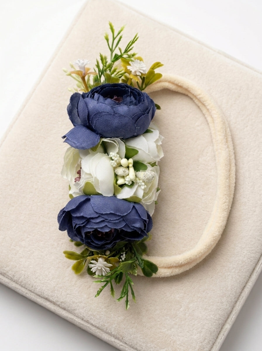 The Flower Bloom Elastic Headband Collection | Premium Floral Baby Hairband (11 Variants)