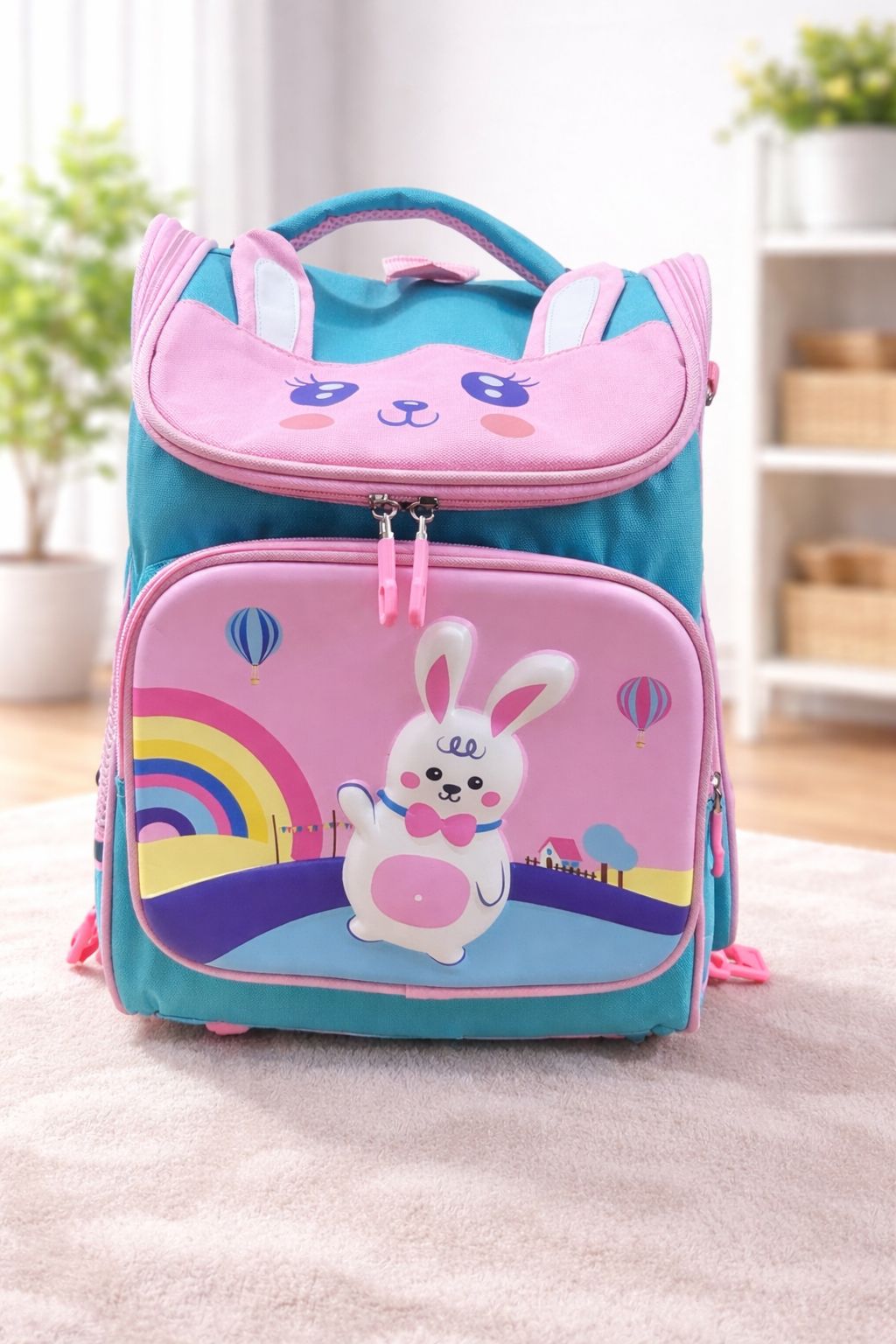 Junior 3D Character School Backpack – Hard Front Panel Kids Bag (2 Variants)
