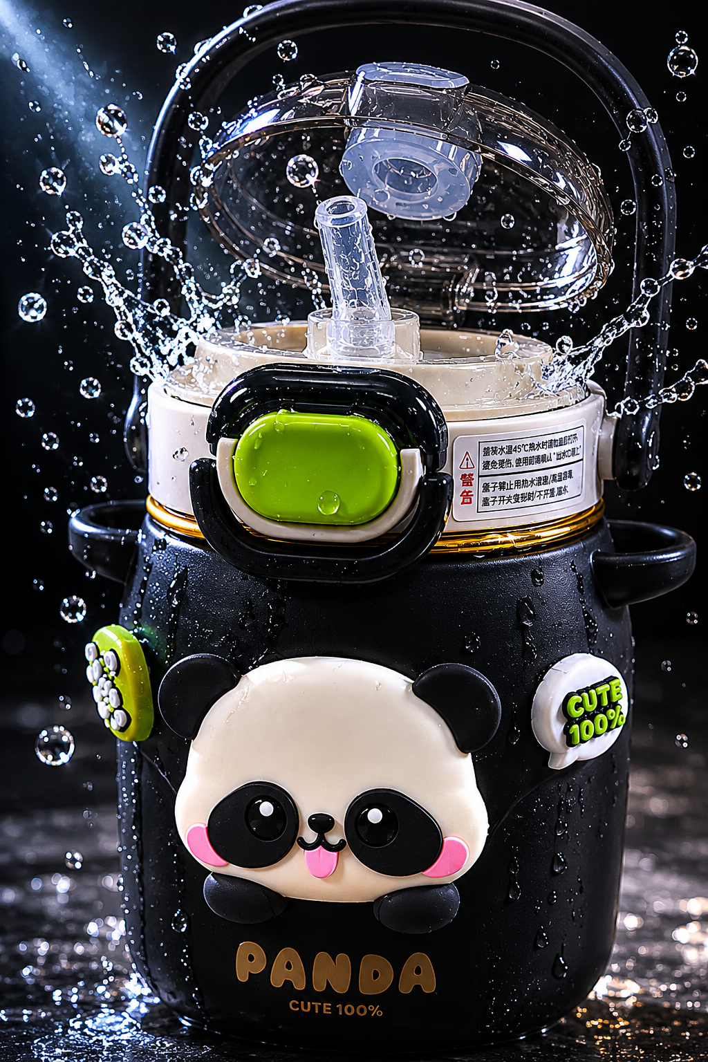 Panda Insulated Kids Sipper Bottle (Steel) | 500 ml – 3 Colors