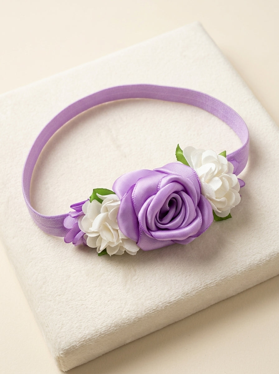 The Flower Bloom Elastic Headband Collection | Premium Floral Baby Hairband (11 Variants)