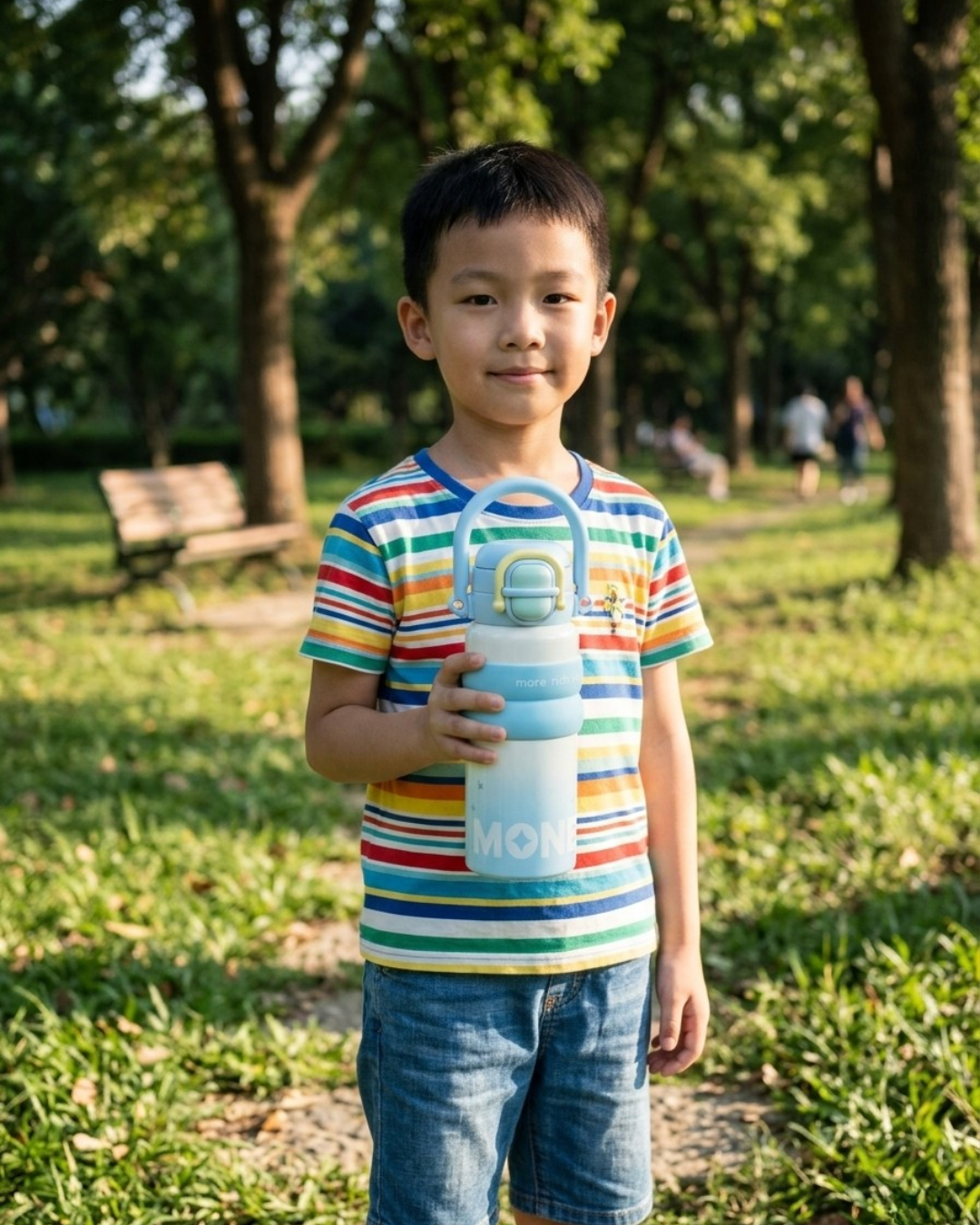 Kids Steel Insulated Water Bottle – Leakproof & Temperature Retaining (4 Colors)