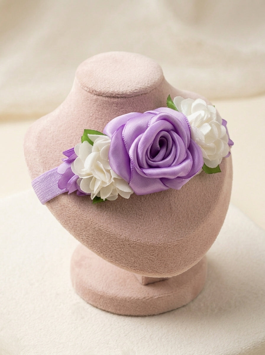 The Flower Bloom Elastic Headband Collection | Premium Floral Baby Hairband (11 Variants)