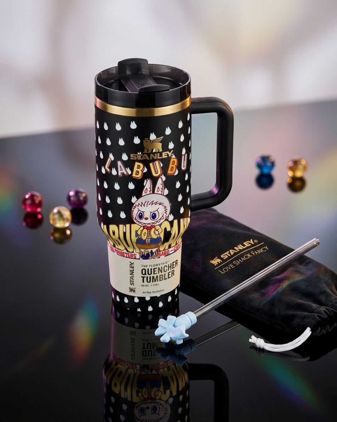 Premium Stanley Tumbler – Aesthetic Gift Set with Pouch & Straw (6 Variants)