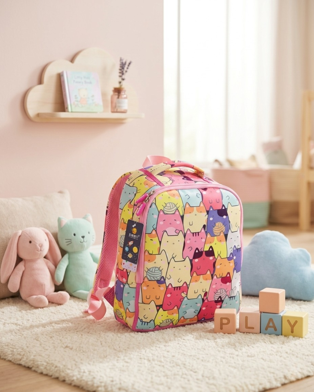 Kindergarten Kids Backpack – Cute Lightweight Water-Resistant School Bag (3 Variants)