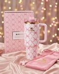 Premium Stanley Tumbler – Aesthetic Gift Set with Pouch & Straw (6 Variants)