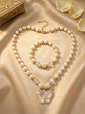 Butterfly Necklace & Bracelet Set