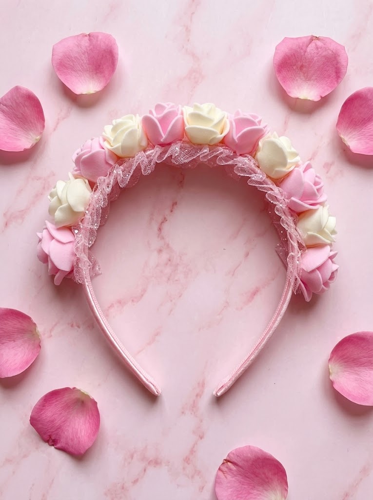 The Blossom Edit Floral Headband Collection | Premium Floral Hairband | Blush Garden