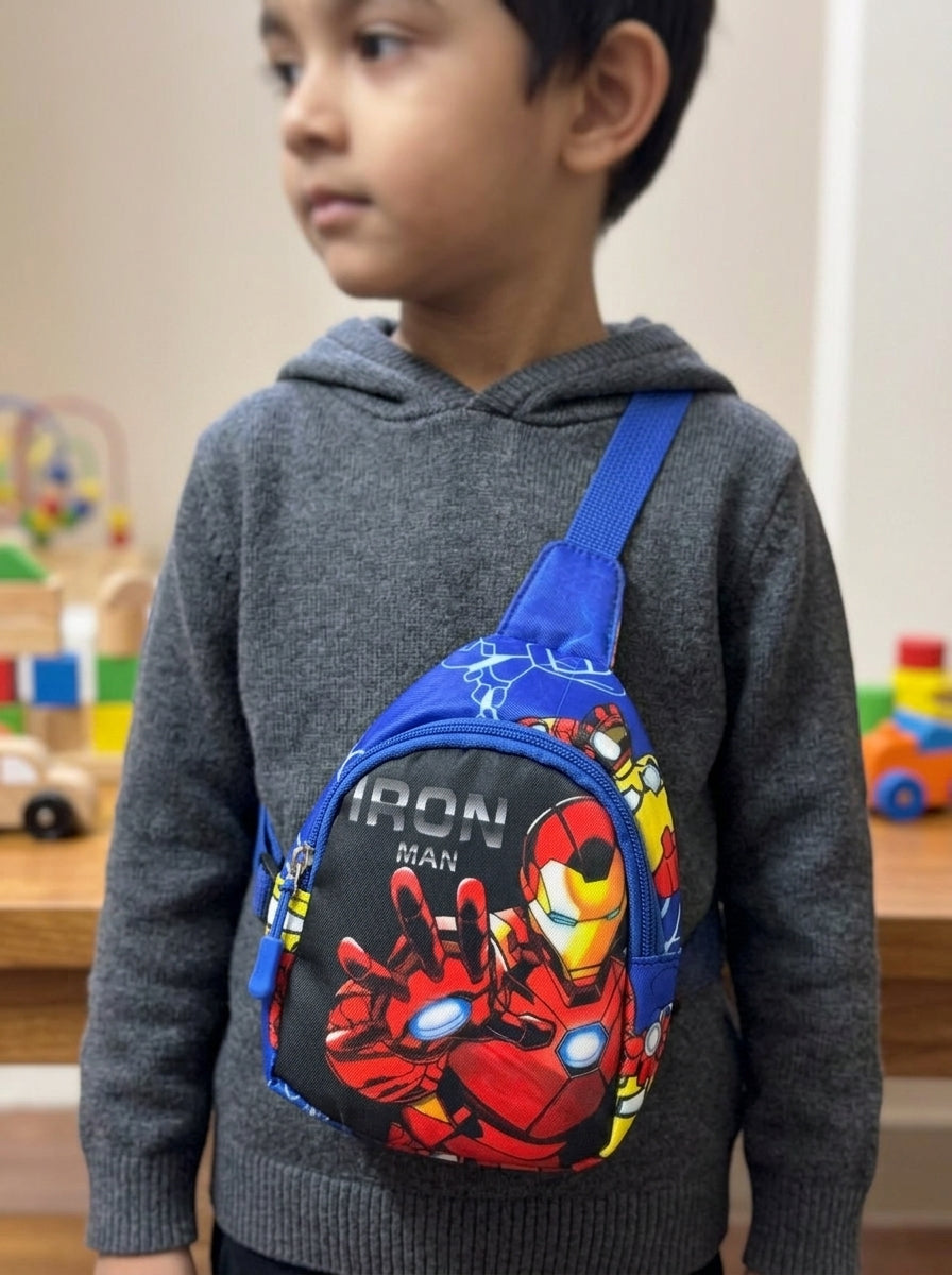 Kids Superhero Sling Bag | Crossbody Chest Bag for Boys (8 Designs)