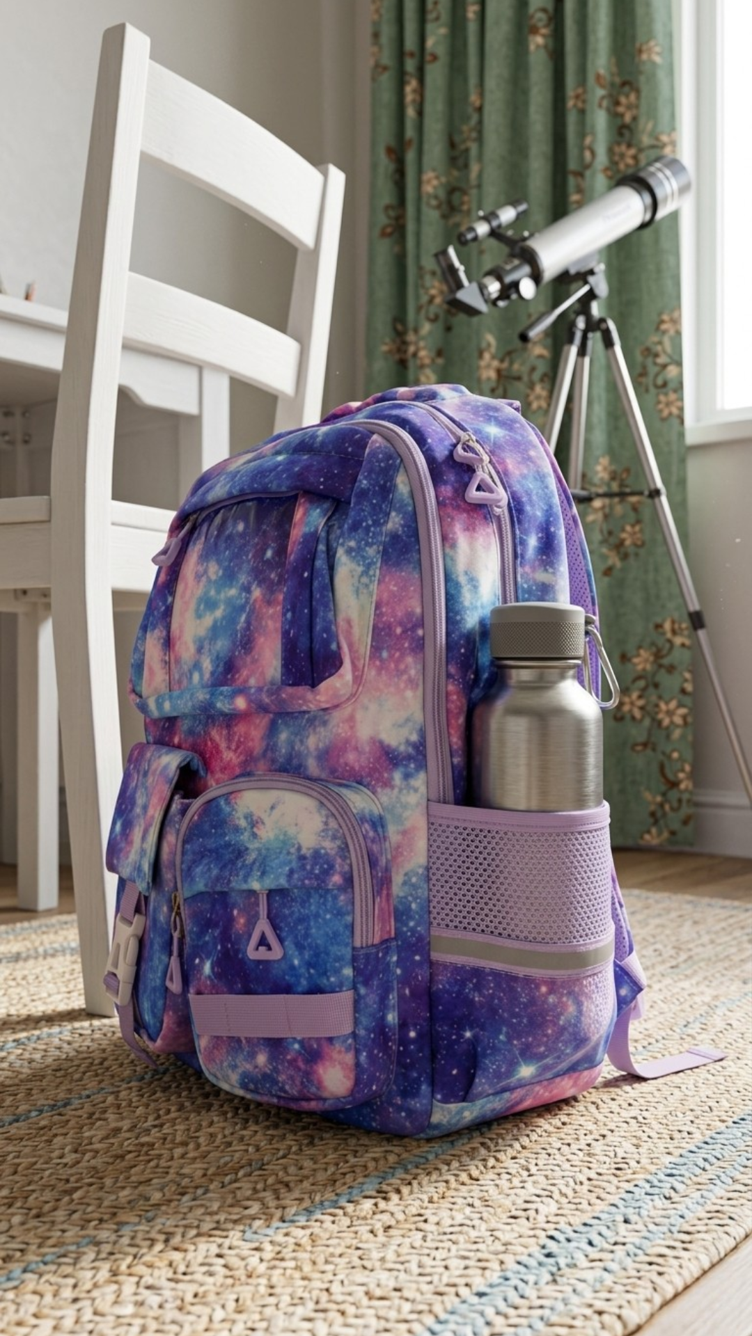 Milky Way Galaxy School Backpack Set – Backpack + Insulated Lunch Bag + Pencil Pouch