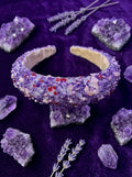 The Crystal Edit Natural Stone Headband Collection | Premium Gemstone Hairband | Amethyst Aura