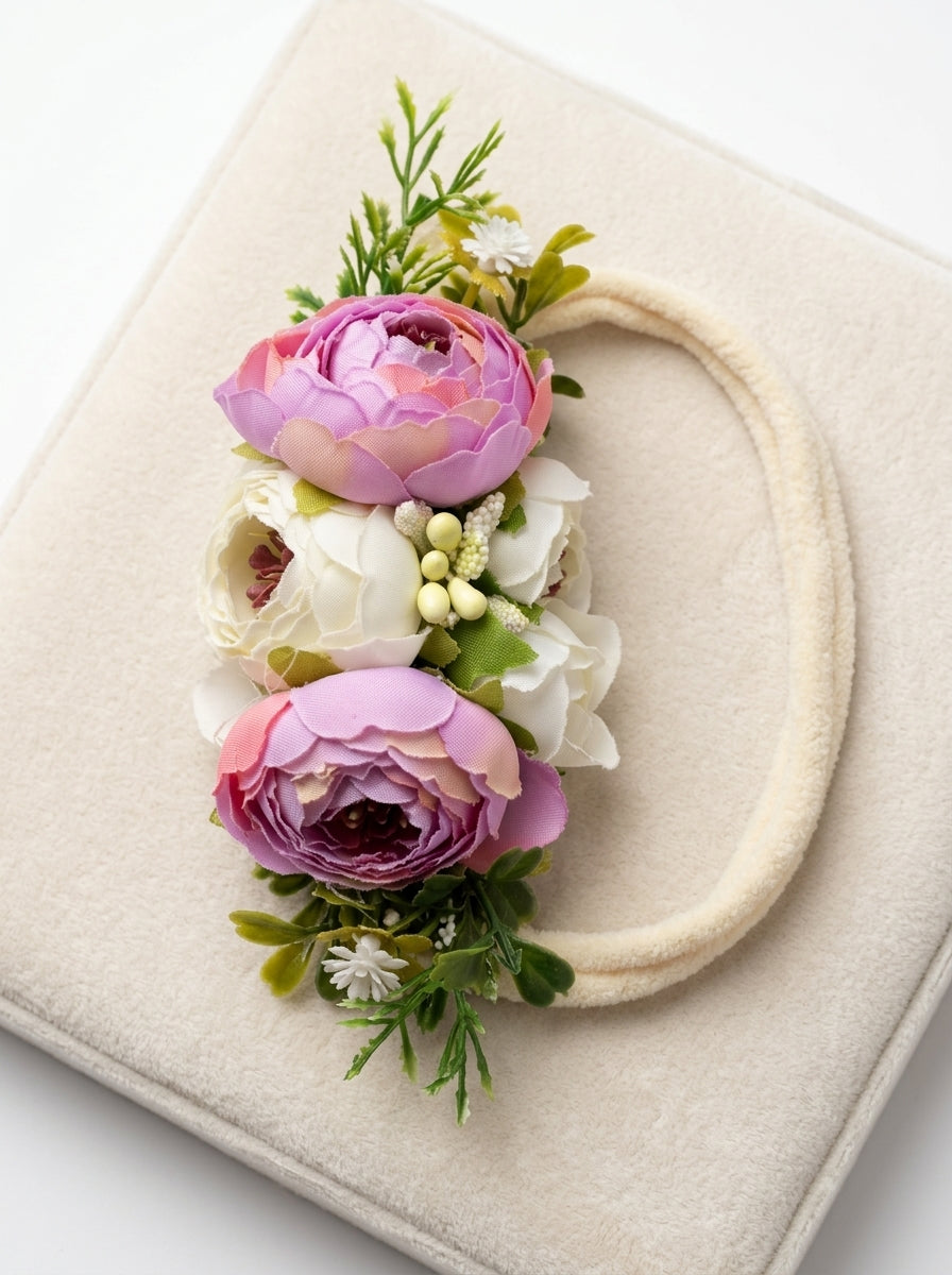 The Flower Bloom Elastic Headband Collection | Premium Floral Baby Hairband (11 Variants)