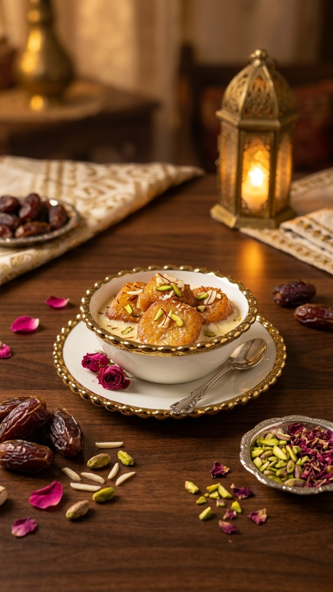 Luxury Gold Rim Ceramic Dessert Bowl – Premium Serving Bowl Set
