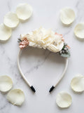 The Blossom Edit Floral Headband Collection | Premium Floral Hairband | Ivory Bloom