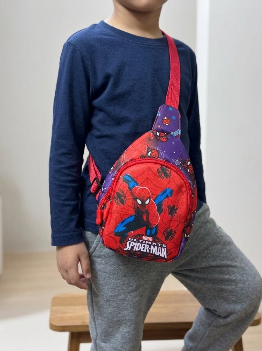 Kids Superhero Sling Bag | Crossbody Chest Bag for Boys (8 Designs)