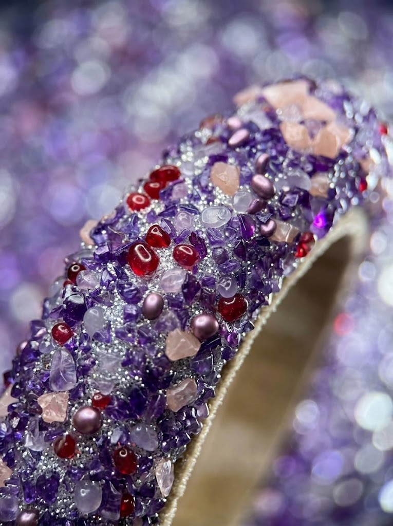 The Crystal Edit Natural Stone Headband Collection | Premium Gemstone Hairband | Amethyst Aura