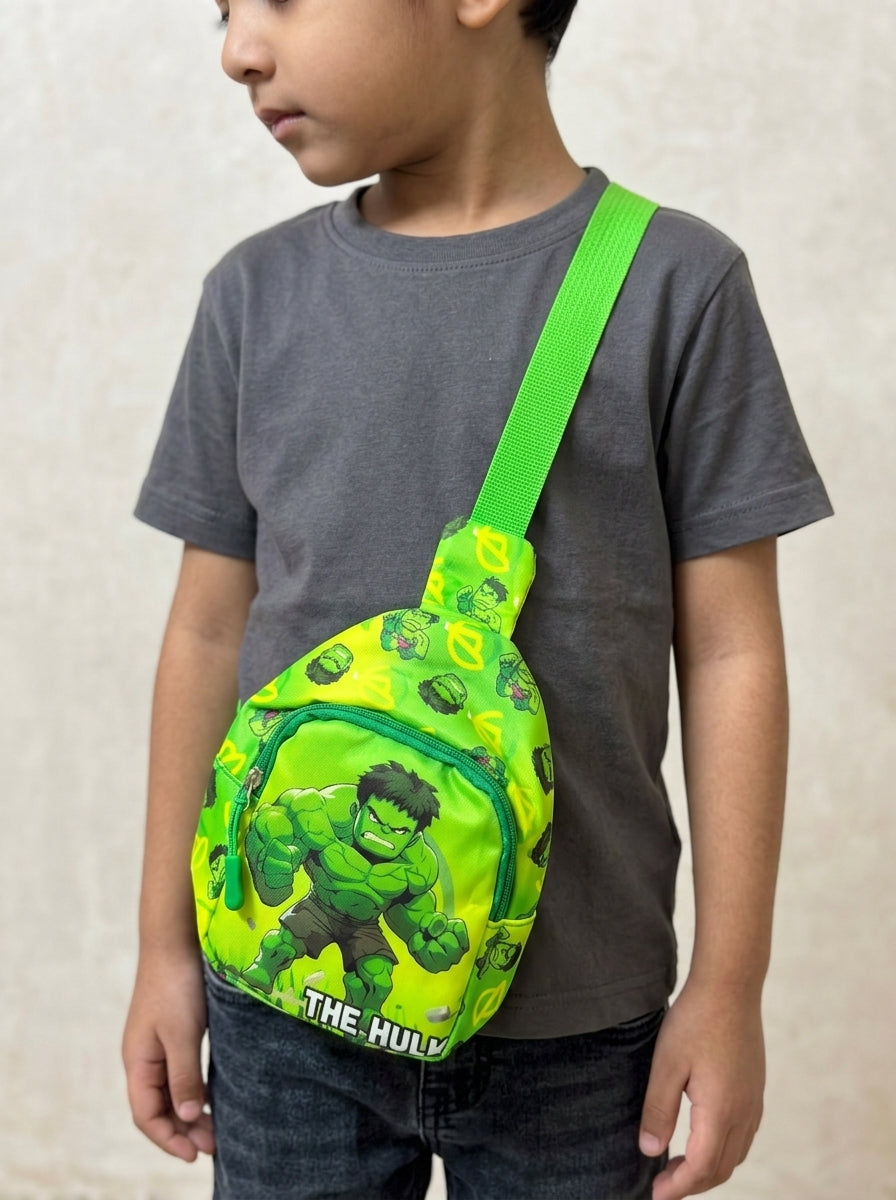 Kids Superhero Sling Bag | Crossbody Chest Bag for Boys (8 Designs)