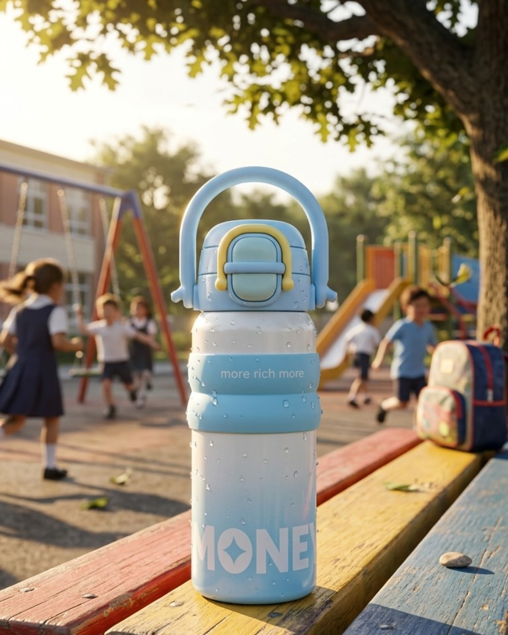 Kids Steel Insulated Water Bottle – Leakproof & Temperature Retaining (4 Colors)